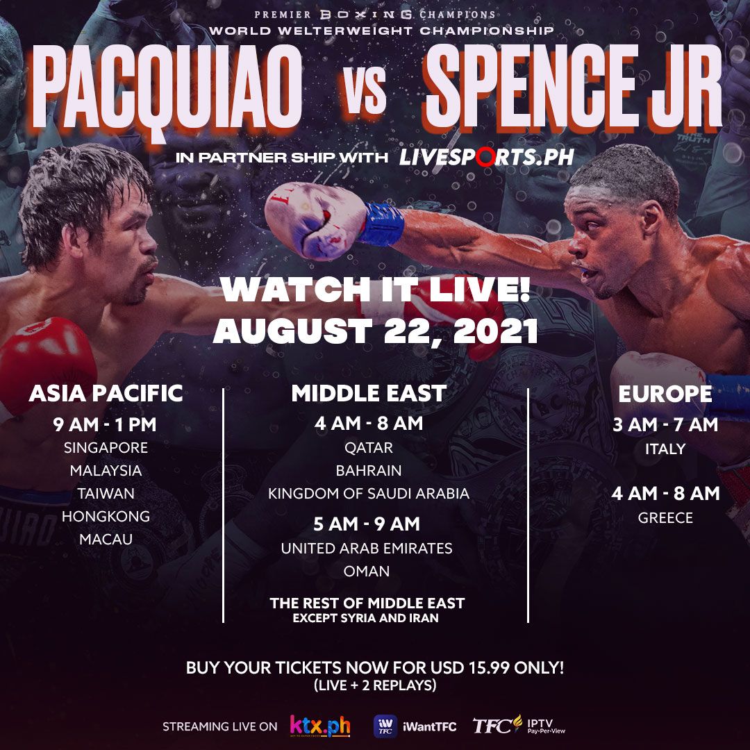 Pacquiao-Spence boxing